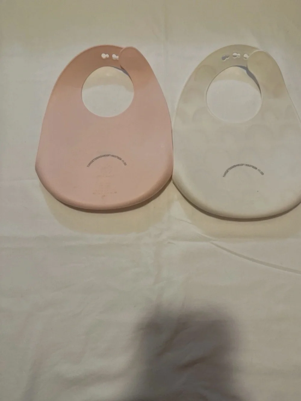 Target Silicone Baby Bibs - Pink Bunny & Pastel Rainbow